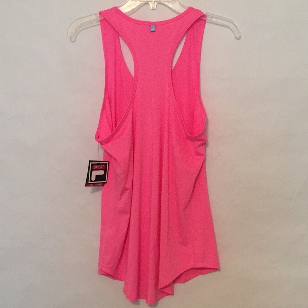 🆕 Fila bright pink UPF50+ racerback tank - Picture 2 of 4